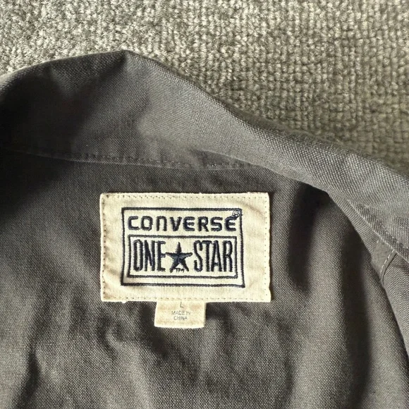 Converse One Star M-65 Field Utility Jacket Gray Men's Size Large - Picture 2 of 6
